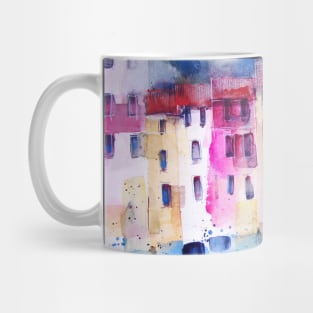 The colored houses in Portofino Mug